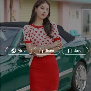 St. John Red mini skirt